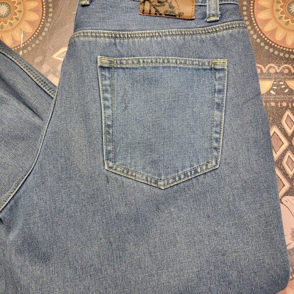 Stanley 36x30 Medium Wash Denim Blue Fleece Lined  Men's Heavy Work Jeans - Picture 4 of 11